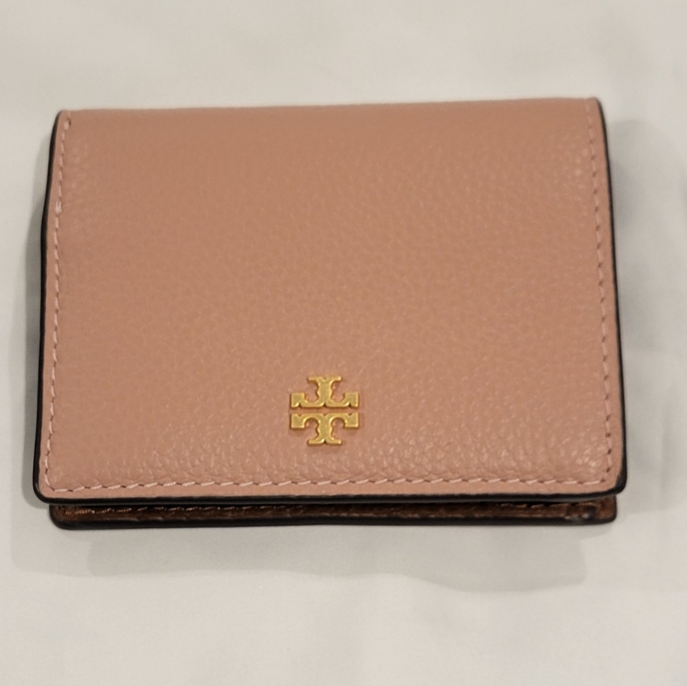 New Tory Burch Blake Color-Block Mini Wallet